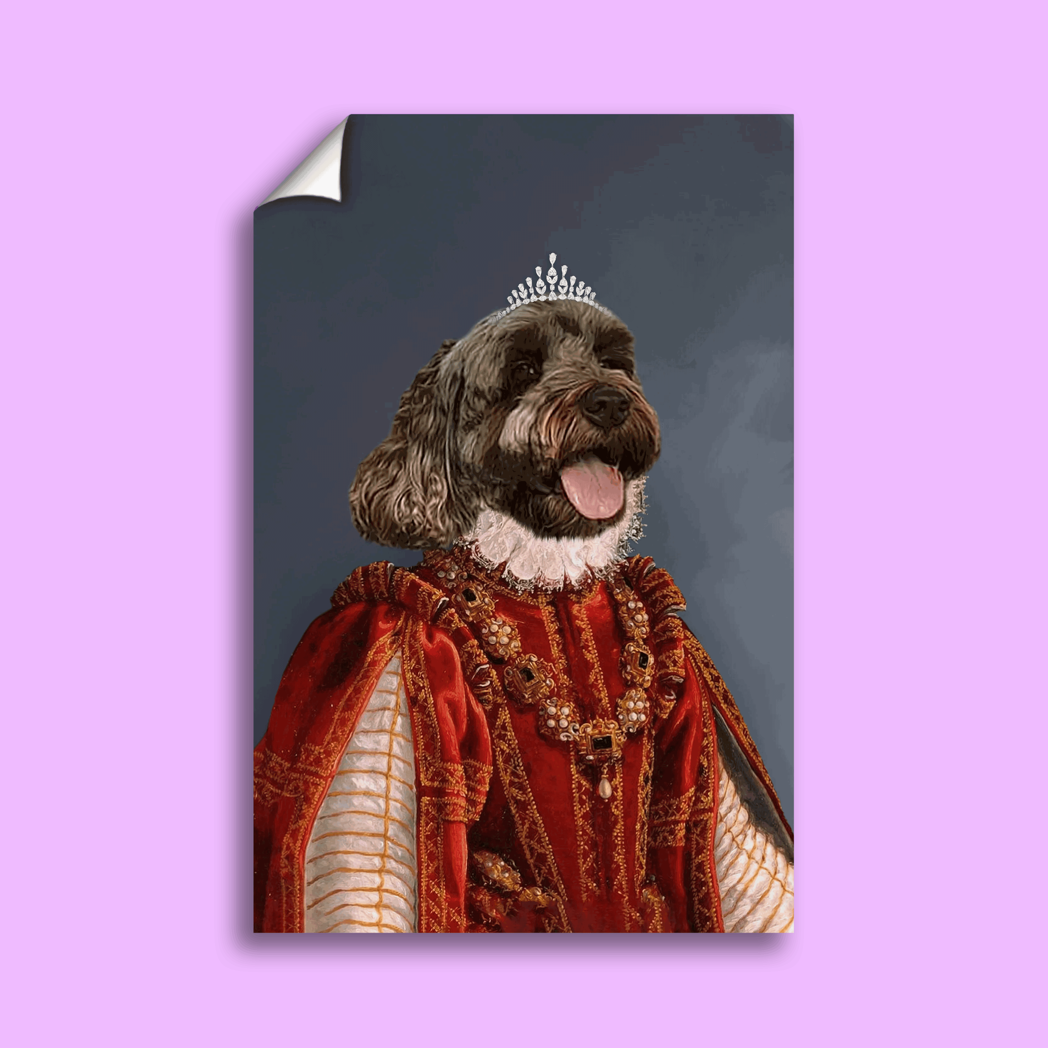 The Regal Monarch Custom Pet Portrait