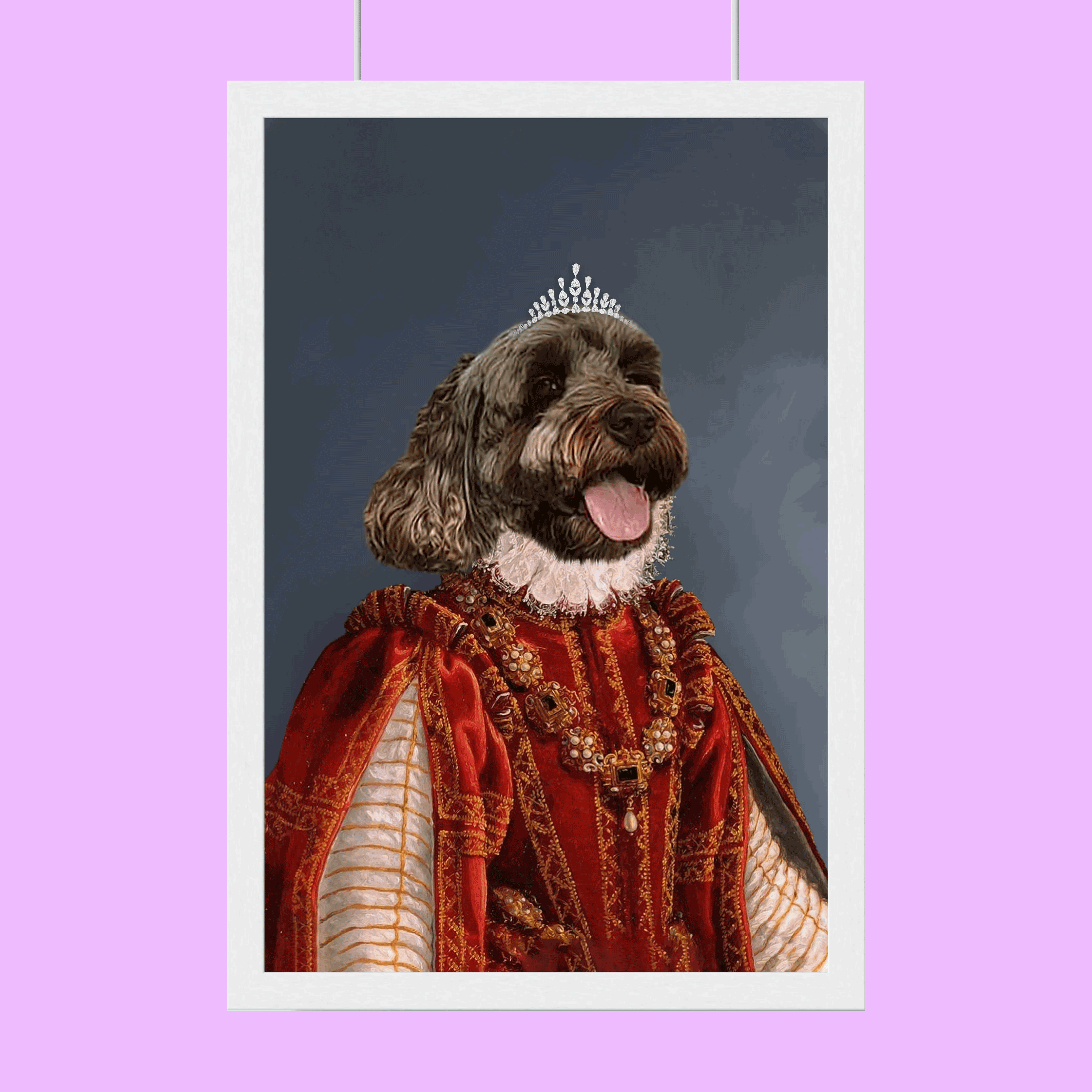 The Regal Monarch Custom Pet Portrait